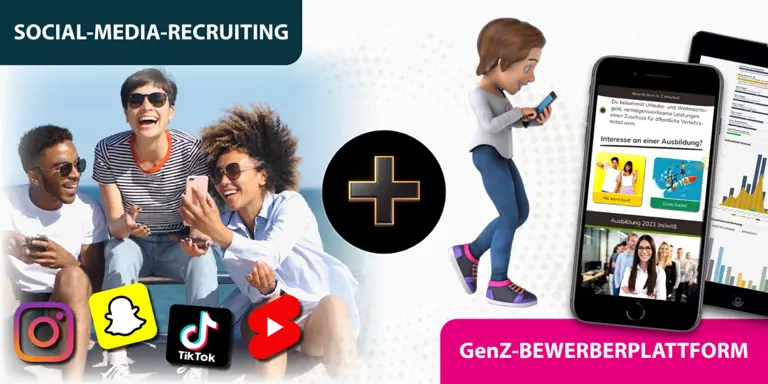 Azubi-Recruiting: Social-Media plus GenZ-Bewerberplattorm